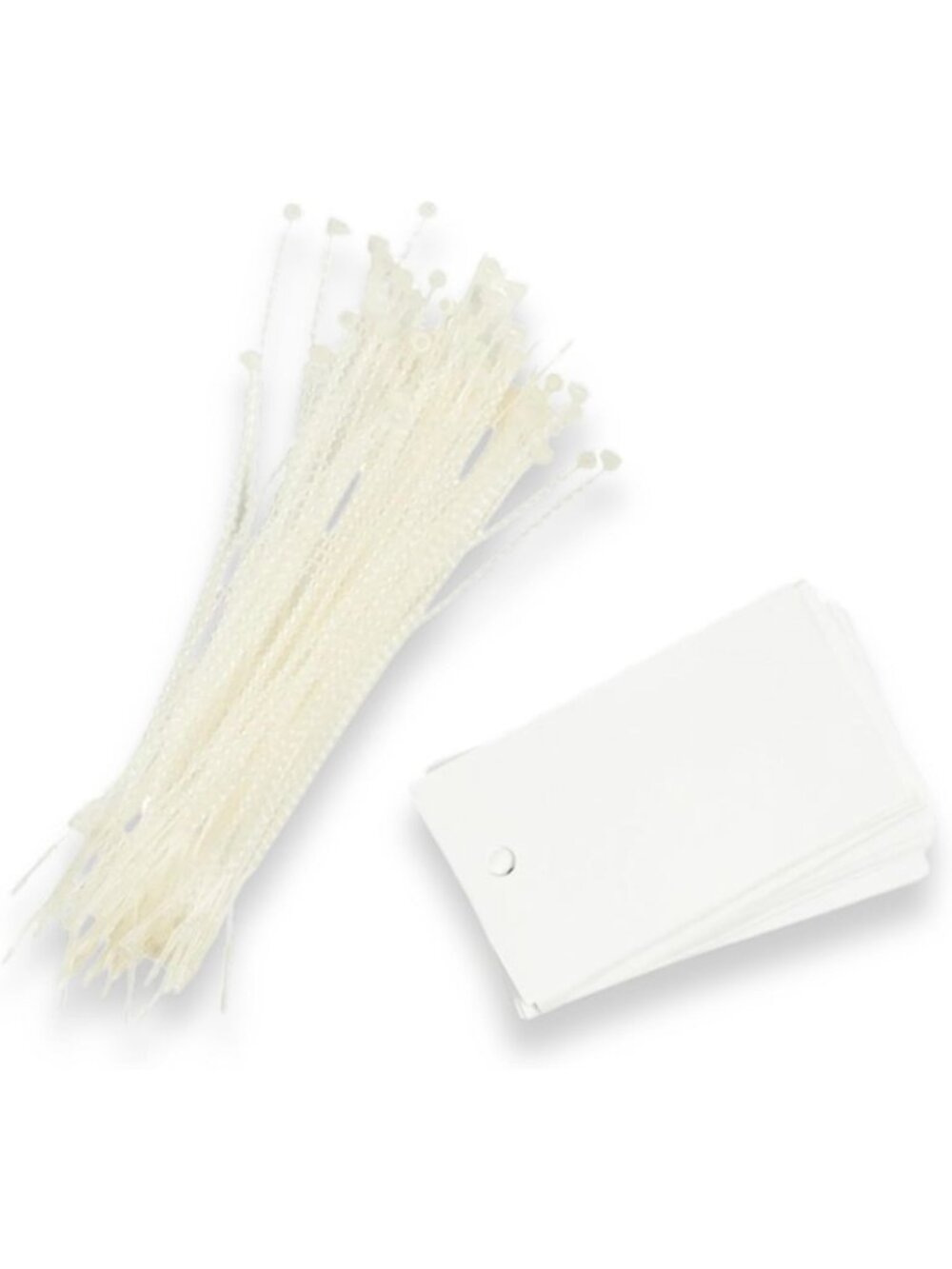Heavy-Duty Waterproof Labeling Tags with Locking Ties - 100 Pack, Tear-Resistant